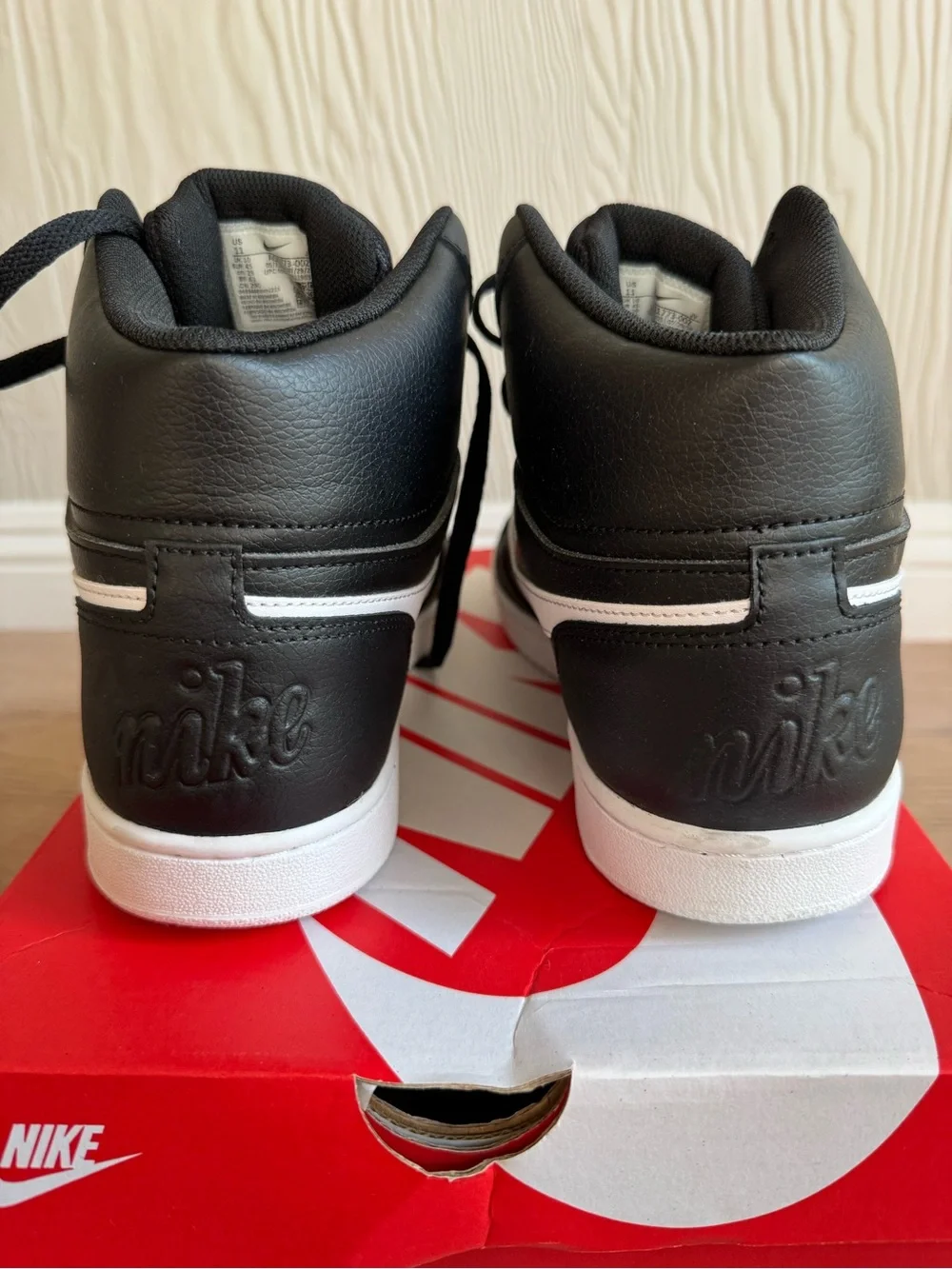 Nike Ebernon Mid Black/White Sneakers Sz: 11